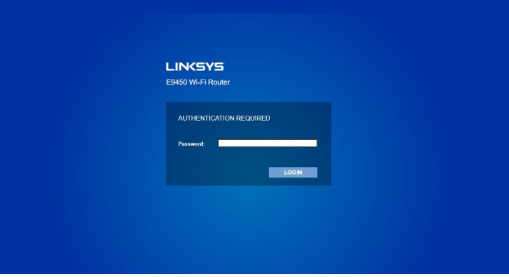 linksys login page